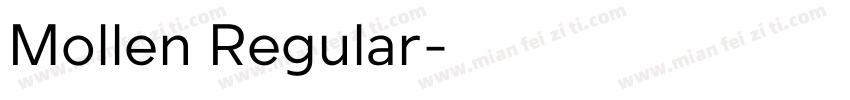 Mollen Regular字体转换
